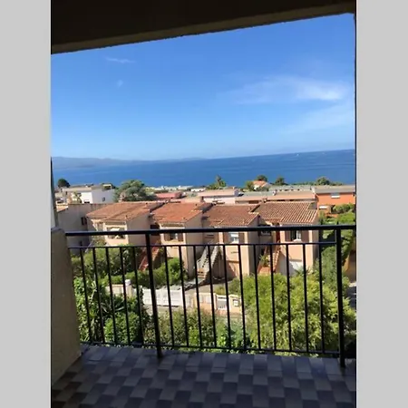 公寓 T2 Neuf, Une Chambre, Vue Mer, Calme, 3 Mn De La Plage A Pieds 阿雅克肖
